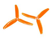 Kingkong 5040 3-Blade Orange Propellers CW CCW 1 Pair for FPV Racer [1067875-o]